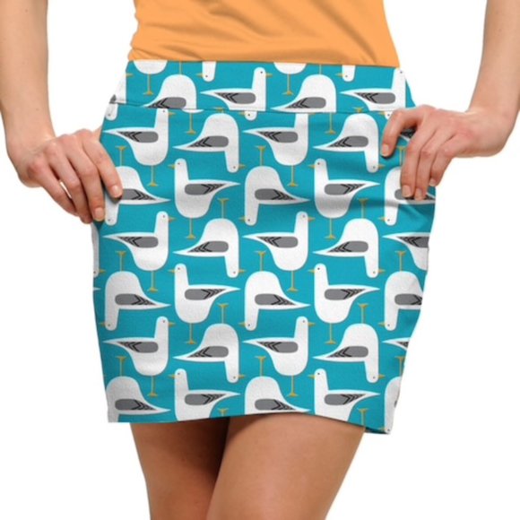 Loudmouth Dresses & Skirts - Loudmouth Golf Skort Skirt - Seagull Bird Print - 2